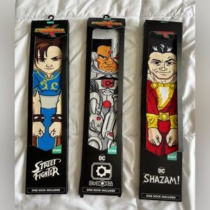 Bundle Street Fighter and DC Socks - Multicolor